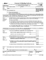 3a. Federal IRS W-4 Form