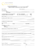 Abuse Incident Report Form